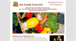 Desktop Screenshot of ourfamilyfarmllc.com